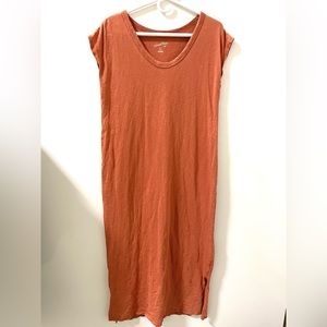 Rust colored maxi dress